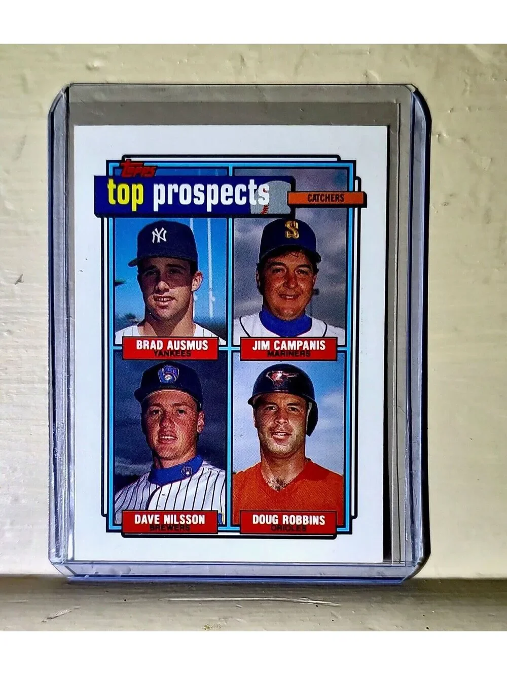 1992 Top Prospects Catchers Topps Baseball Card #58